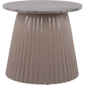 Světle hnědý mramorový kulatý konferenční stolek ø 45 cm Luscious – Leitmotiv obraz