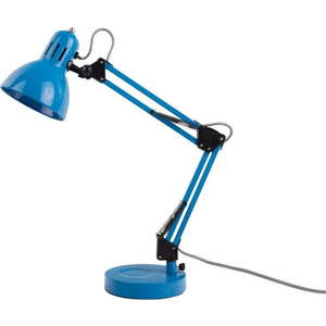 Světle modrá stolní lampa s kovovým stínidlem (výška 52 cm) Funky Hobby – Leitmotiv obraz