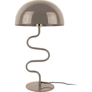 Světle hnědá stolní lampa s kovovým stínidlem (výška 54 cm) Twist – Leitmotiv obraz