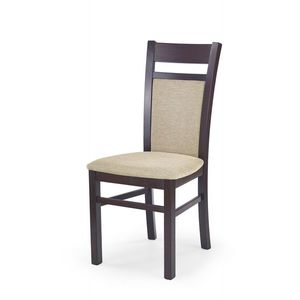 HALMAR Jídelní židle Genrad tmavý ořech/béžová obraz