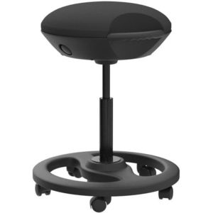 SONGMICS Otočná balanční kancelářská židle Axy černá obraz