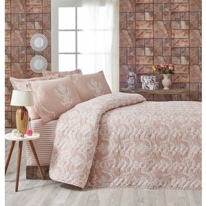 L'essentiel Přehoz přes postel na dvoulůžko s povlaky na polštáře Alanur 200x220 cm růžový obraz