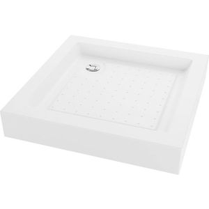 Sprchová vanička čtvercová MEXEN RIO bílá, 80x80 cm + sifon obraz