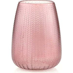 Světle růžová skleněná váza (výška 24 cm) Sevilla – AmeliaHome obraz