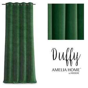 Závěs AmeliaHome Duffy lahvově zelený, velikost 140x250 obraz