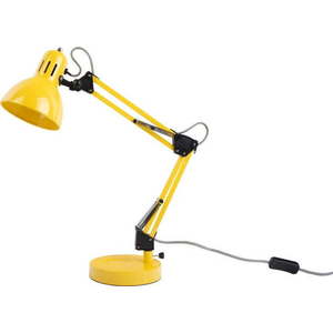 Světle žlutá stolní lampa s kovovým stínidlem (výška 52 cm) Funky Hobby – Leitmotiv obraz
