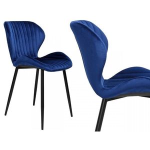 TZB Židle Dallas Velvet modrá obraz