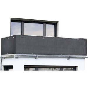 Černá plastová balkonová zástěna 500x85 cm – Maximex obraz