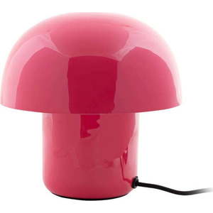 Růžová stolní lampa s kovovým stínidlem (výška 20 cm) Fat Mushroom – Leitmotiv obraz