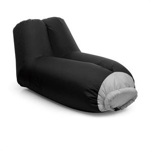 Blumfeldt Airlounge, nafukovací sedačka, 90 x 80 x 150 cm, batoh, pratelná, polyester, černá obraz