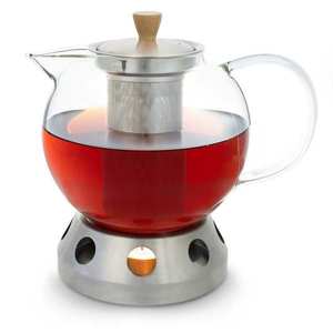 Klarstein Sencha, designová konvice na čaj, s ohřívačem Hibiscus z ušlechtilé oceli, 1, 3 l, vkládací sítko obraz