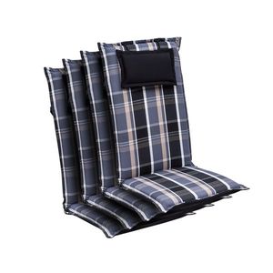 Blumfeldt Elbe, čalouněná podložka, podložka na židli, podložka na vyšší polohovací křeslo, na zahradní židli, dralon, 50 × 120 × 8 cm, 4 x čalounění obraz