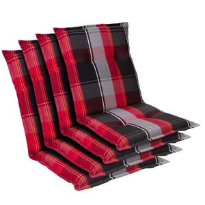 Blumfeldt Prato, čalouněná podložka, podložka na židli, podložka na nižší polohovací křeslo, na zahradní židli, polyester, 50 x 100 x 8 cm, 4x čalounění obraz