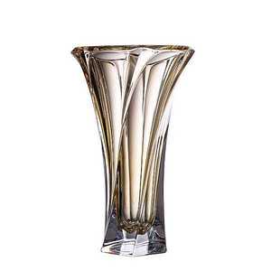 Aurum Crystal Váza MOZART amber 320 mm obraz