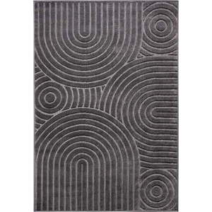 Antracitový koberec 57x90 cm Iconic Wave – Hanse Home obraz