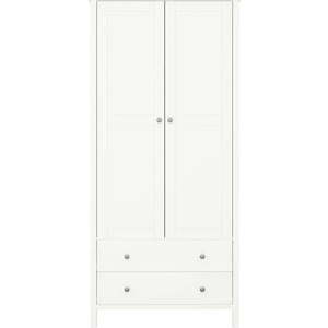 Bílá šatní skříň 89x195 cm Tromsö - Tvilum obraz