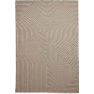 Světle hnědý pratelný koberec z recyklovaných vláken 160x230 cm Flores – Think Rugs obraz
