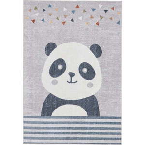 Světle šedý dětský koberec 80x150 cm Vida Kids Panda – Think Rugs obraz