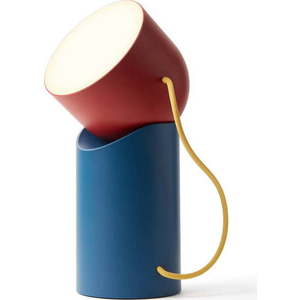 Červeno-modrá LED stolní lampa (výška 14 cm) Orbe – Lexon obraz
