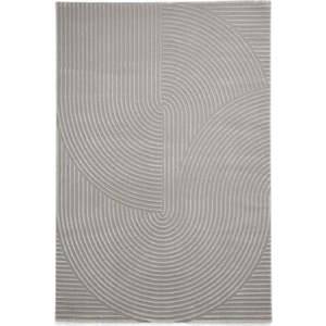 Světle šedý pratelný koberec z recyklovaných vláken 120x170 cm Flores – Think Rugs obraz