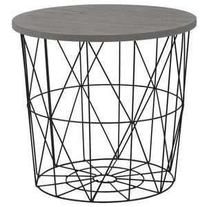 Přístavný stolek PERSEFONA černá/šedá obraz