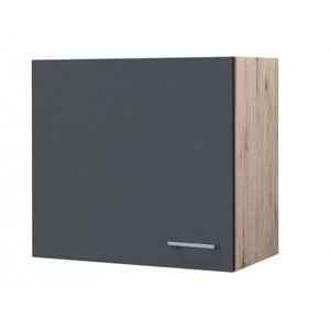 Horní kuchyňská skříňka Tiago H60, dub san remo/šedá, šířka 60 cm obraz