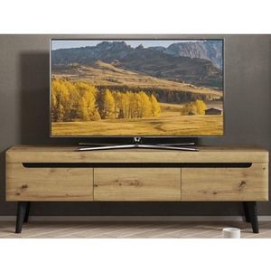 Široká TV skříňka Nordi, dub artisan, 160 cm obraz
