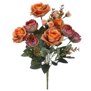 Růže v pugetu, oranžová, 26 x 36 cm obraz