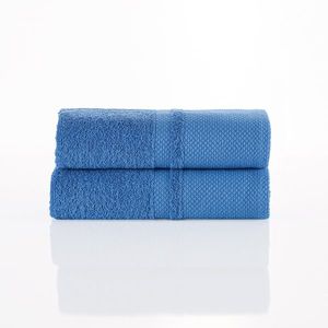 4Home Bavlněný ručník Deluxe modrá, 50 x 100 cm, sada 2 ks, 50 x 100 cm obraz