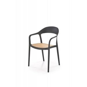 Stohovatelná židle K530 Halmar Hnědá obraz