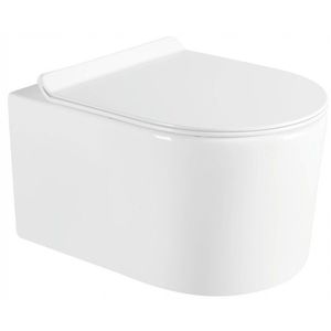 MEXEN/S Sofia Závěsná WC mísa včetně sedátka s slow-slim, duroplast, bílá 30540100 obraz