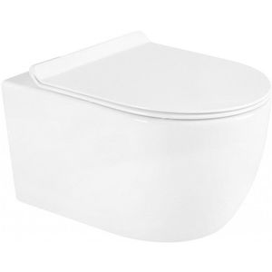 MEXEN/S Carmen Závěsná WC mísa včetně sedátka s slow-slim, duroplast, bílá 30880100 obraz
