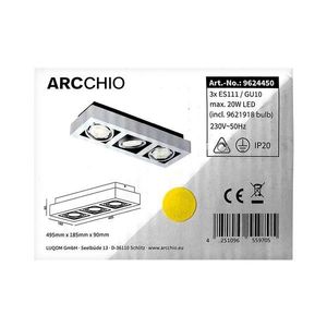 Arcchio Arcchio - LED Stropní svítidlo RONKA 3xGU10/11, 5W/230V obraz