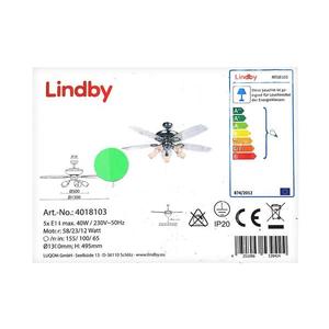 Lindby Lindby - Stropní látor se světlem CEDRIK 5xE14/40W/230V obraz