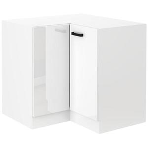 Kuchyňská skříňka MIA bílý lesk/bílá 89x89 dn 1f bb obraz