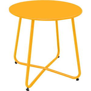 Kovový kulatý zahradní odkládací stolek ø 45 cm Luna – LDK Garden obraz