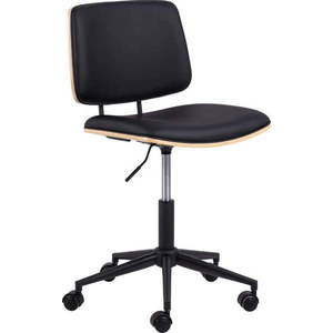Černá kancelářská židle z imitace kůže Owen – Actona obraz