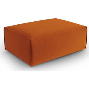 Oranžová sametová podnožka Mackay – Cosmopolitan Design obraz
