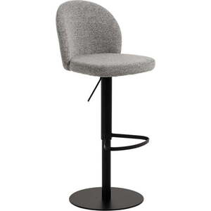 Černo-šedá barová židle s nastavitelnou výškou (výška sedáku 55 cm) Patricia – Actona obraz