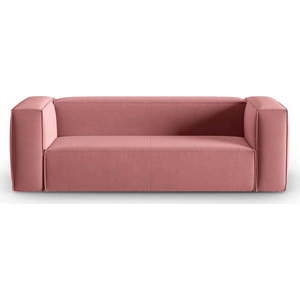 Růžová sametová pohovka 200 cm Mackay – Cosmopolitan Design obraz