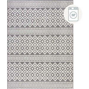 Šedý pratelný koberec z žinylky 80x160 cm Jhansi – Flair Rugs obraz