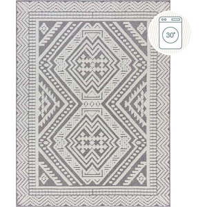 Šedý pratelný koberec z žinylky 80x160 cm Jaipur – Flair Rugs obraz