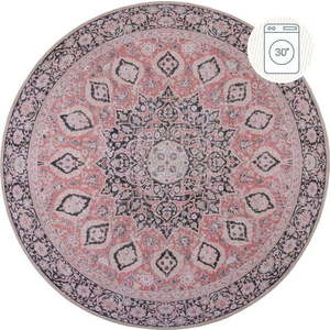 Růžový pratelný kulatý koberec ø 180 cm FOLD Somerton - Flair Rugs obraz