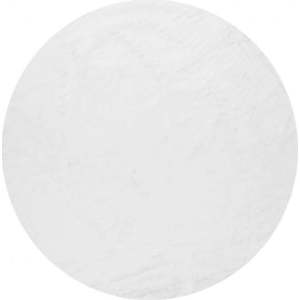 Bílý pratelný kulatý koberec ø 80 cm Pelush White – Mila Home obraz