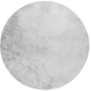 Světle šedý pratelný kulatý koberec ø 100 cm Pelush Grey – Mila Home obraz