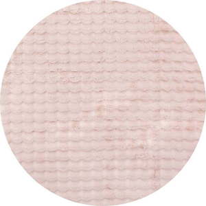 Růžový pratelný kulatý koberec ø 100 cm Bubble Pink – Mila Home obraz