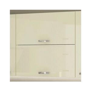 Horní kuchyňská skříňka Karmen 80GU, 80 cm, světle šedá/krémová obraz
