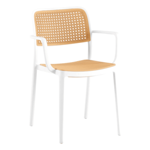 Stohovatelná židle RAVID TYP 2 Bílá obraz