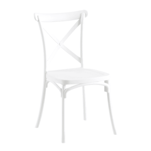 Stohovatelná židle SAVITA Bílá obraz
