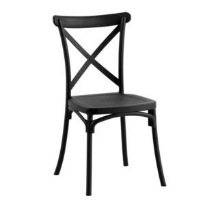 Stohovatelná židle SAVITA Černá, Stohovatelná židle SAVITA Černá obraz